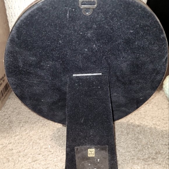 Photo frame, picture frame, oval frame, footed frame, silver plated picture fram - Picture 3 of 3